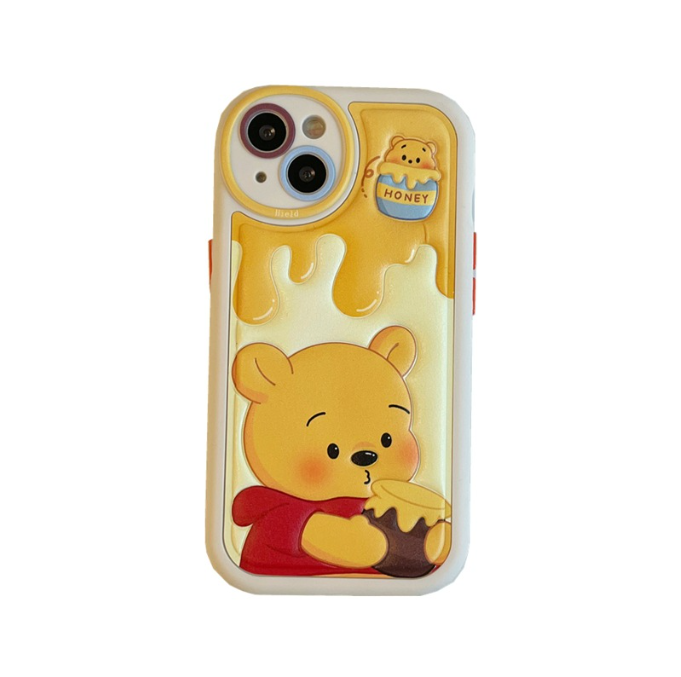 Cute Bear Suitable for iPhone 14 promax Apple 13 Phone Case 12 New 11 Cartoon xs Leather Soft Cover