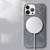 For Apple iPhone 14 Pro All Inclusive Suede Phone Case Magnetic Wireless Charging Protective Cover