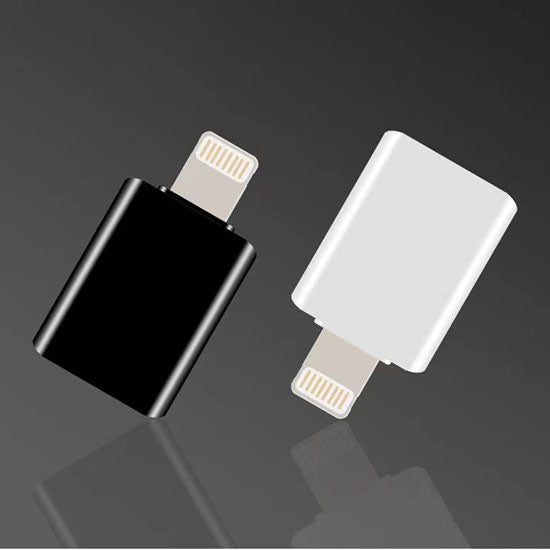 8 Pin Male To Female Usb 3.0 Otg Adapter For iPad / iPhone- White